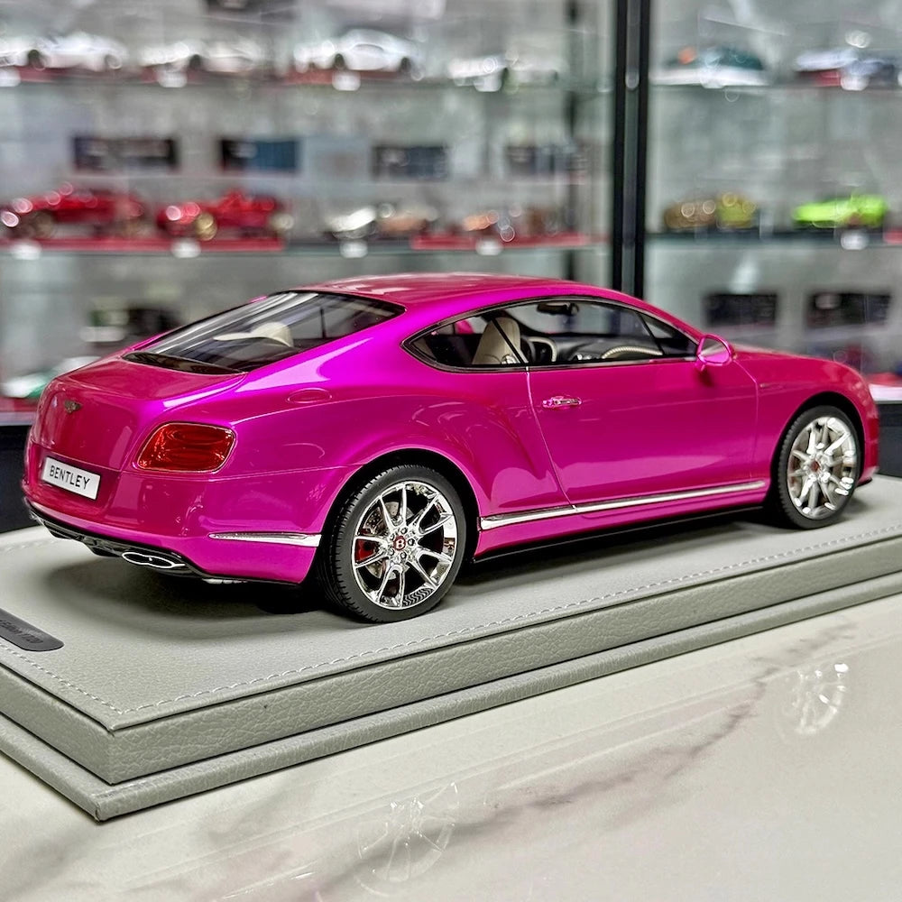 [BBR] 1:18 Bentley 2012 Continental GT V8 Pink Model Car Resin
