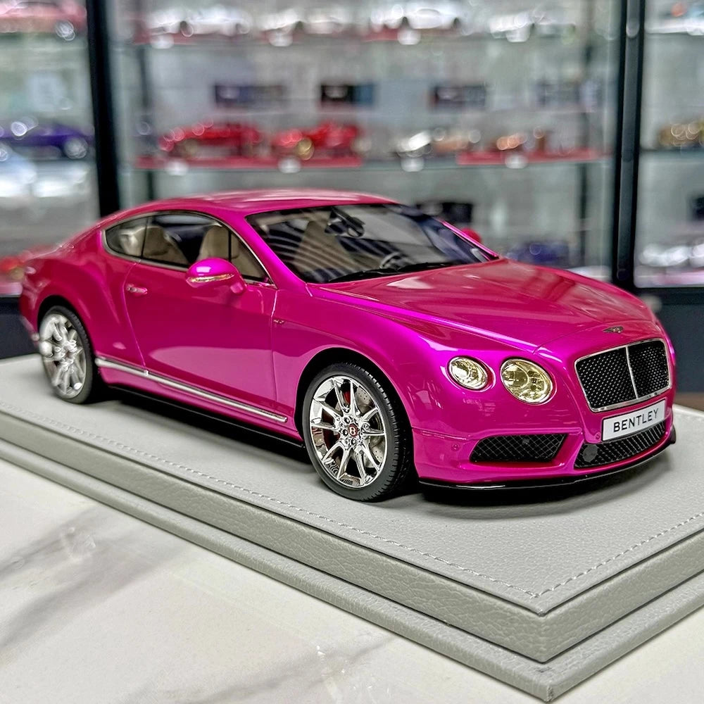 [BBR] 1:18 Bentley 2012 Continental GT V8 Pink Model Car Resin