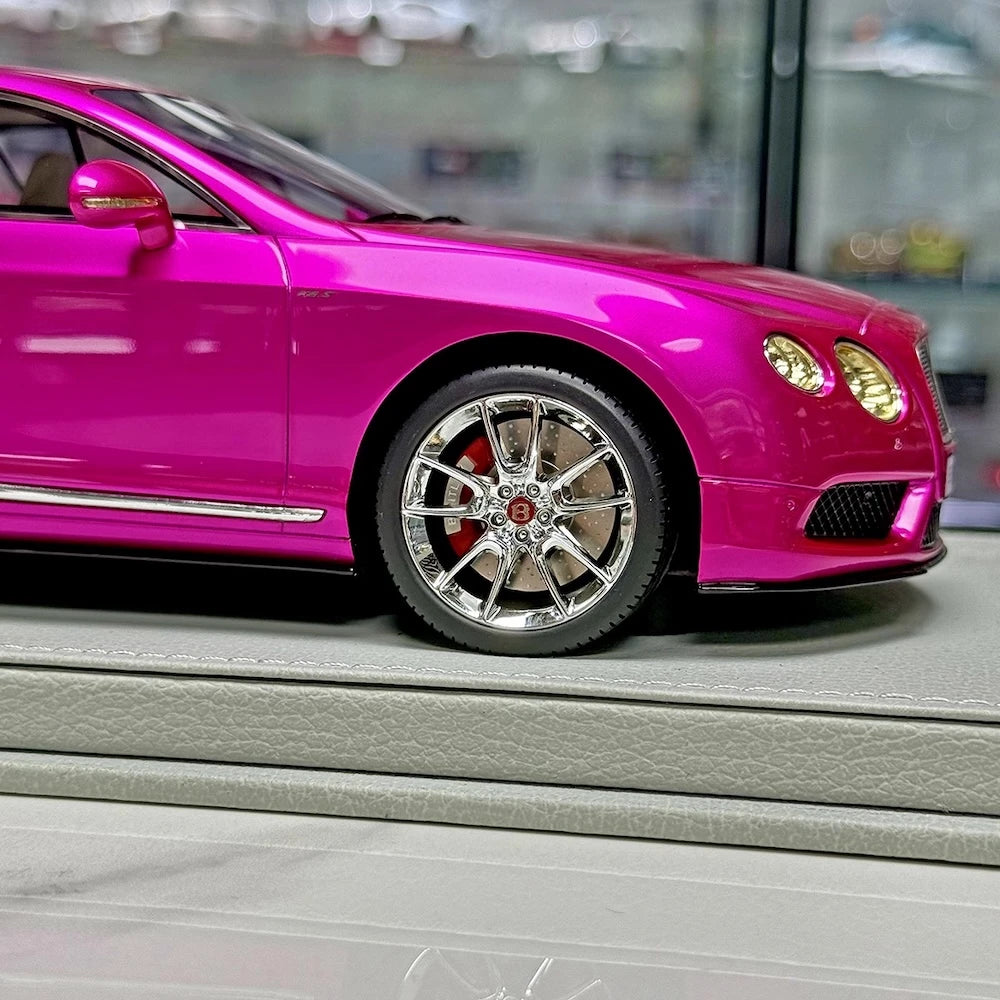 [BBR] 1:18 Bentley 2012 Continental GT V8 Pink Model Car Resin