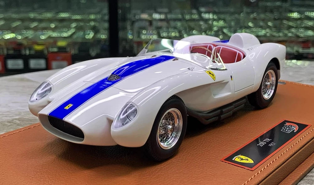 [BBR] 1:18 Ferrari 1957 250 Testa Rossa White Model Car Resin