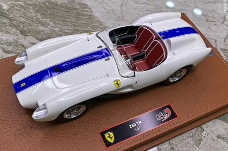 [BBR] 1:18 Ferrari 1957 250 Testa Rossa wit modelauto Hars