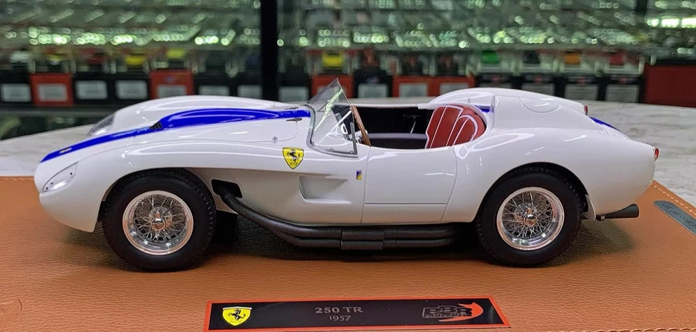 [BBR] 1:18 Ferrari 1957 250 Testa Rossa White Model Car Resin