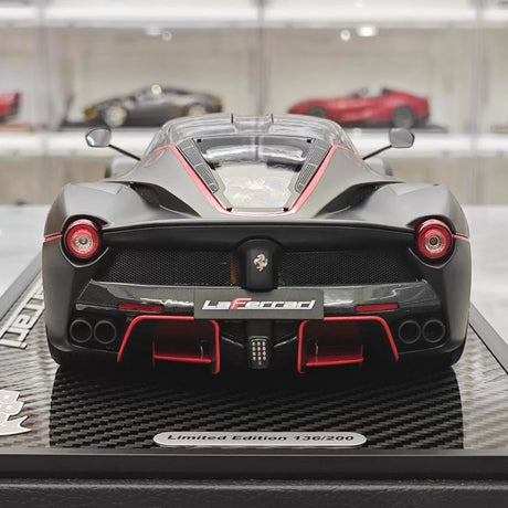 [BBR] 1:18 Ferrari 2013 LaFerrari Alonso Edition Matte Black Model Car Die-Cast