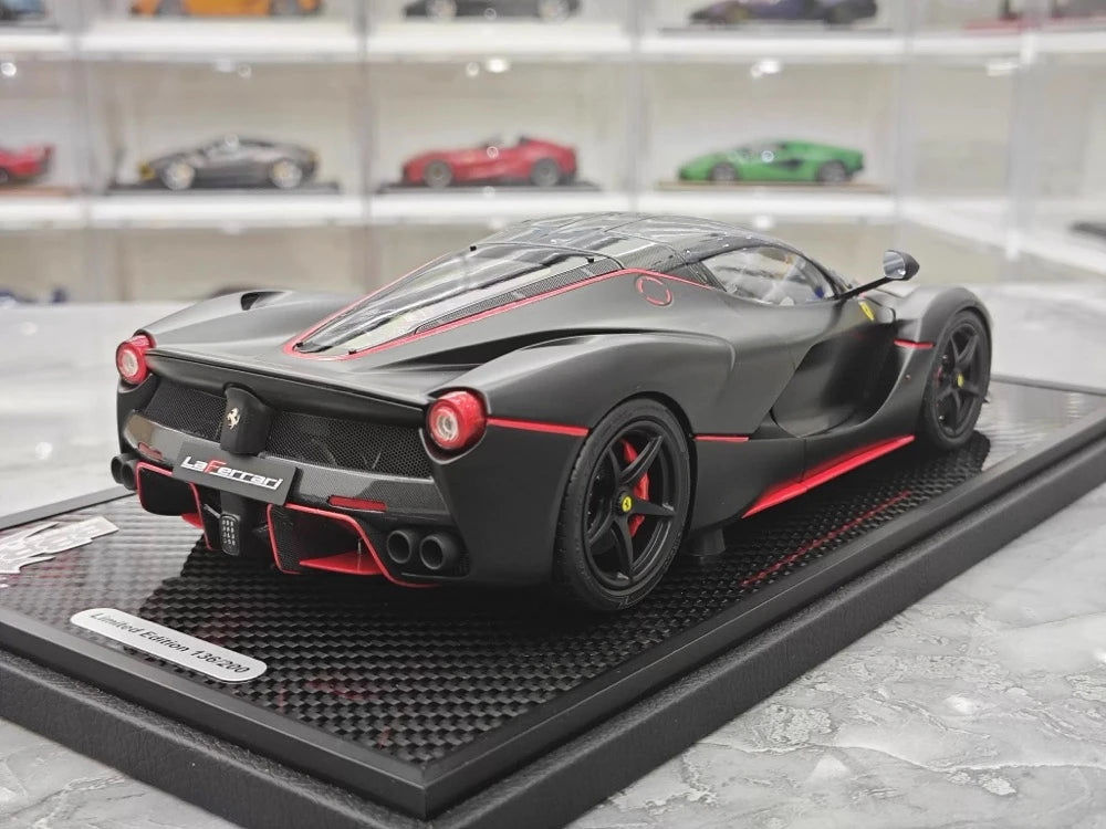 [BBR] 1:18 Ferrari 2013 LaFerrari Alonso Edition mat noir voiture miniature Die-Cast
