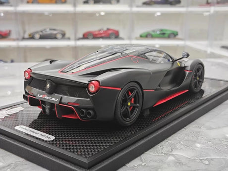 [BBR] 1:18 Ferrari 2013 LaFerrari Alonso Edition Matte Black Model Car Die-Cast