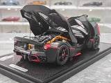 [BBR] 1:18 Ferrari 2013 LaFerrari Alonso Edition mat noir voiture miniature Die-Cast