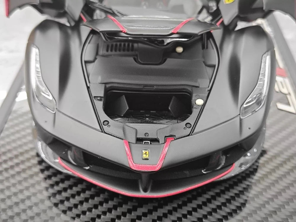 [BBR] 1:18 Ferrari 2013 LaFerrari Alonso Edition Matte Black Model Car Die-Cast