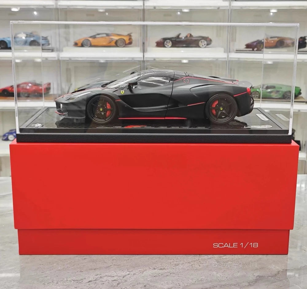 [BBR] 1:18 Ferrari 2013 LaFerrari Alonso Edition Matte Black Model Car Die-Cast