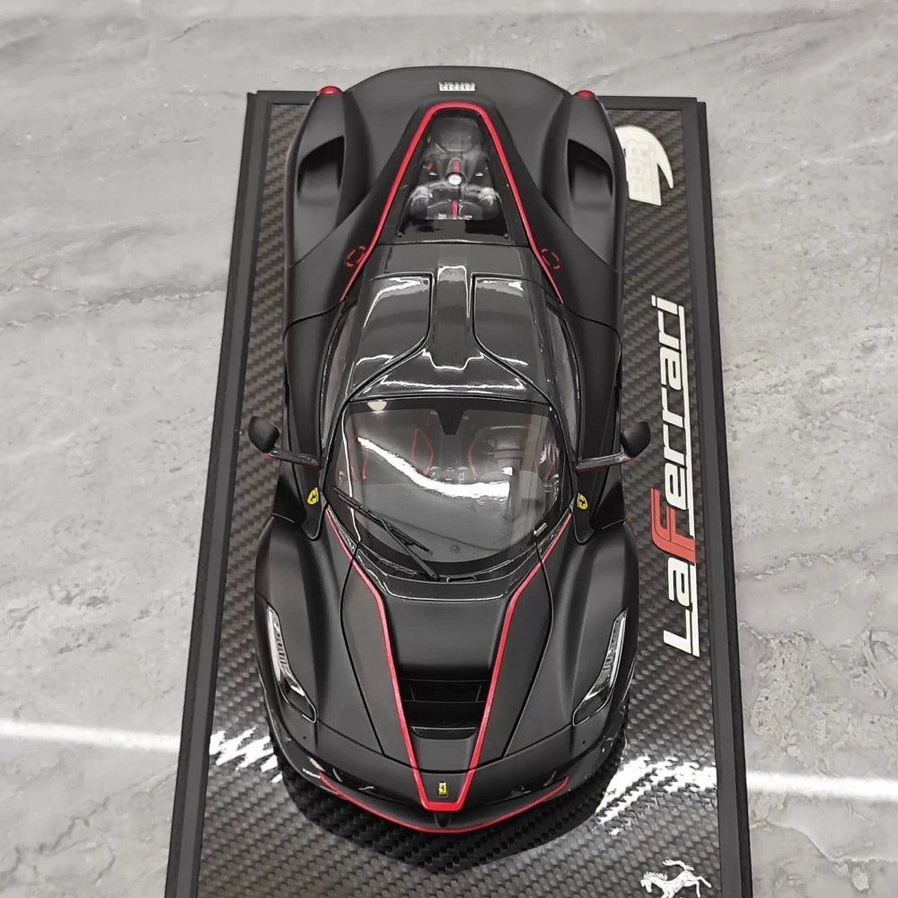 [BBR] 1:18 Ferrari 2013 LaFerrari Alonso Edition Matte Black Model Car Die-Cast