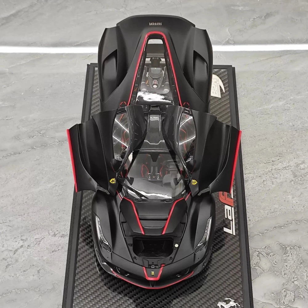 [BBR] 1:18 Ferrari 2013 LaFerrari Alonso Edition Matte Black Model Car Die-Cast