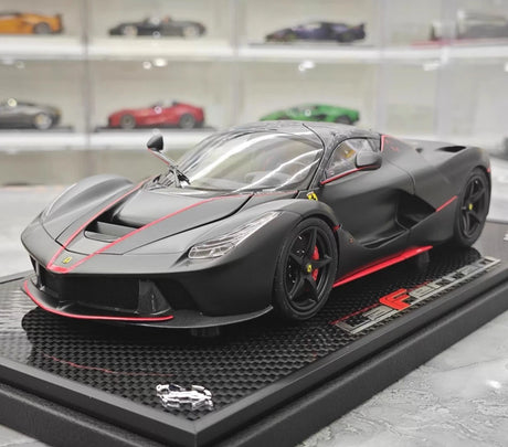 [BBR] 1:18 Ferrari 2013 LaFerrari Alonso Edition Matte Black Model Car Die-Cast