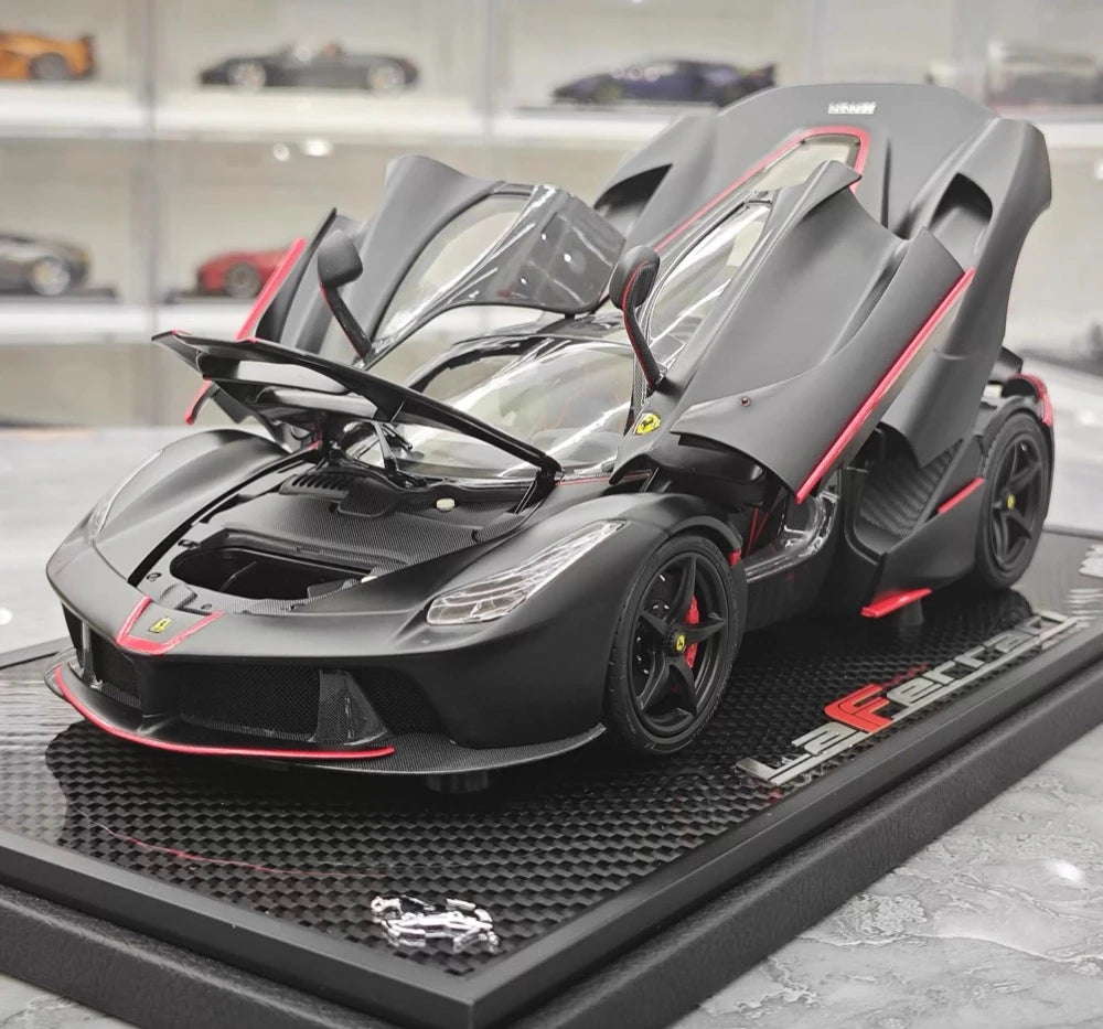 [BBR] 1:18 Ferrari 2013 LaFerrari Alonso Edition mat noir voiture miniature Die-Cast