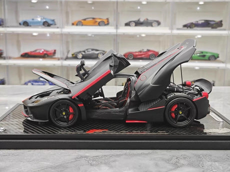 [BBR] 1:18 Ferrari 2013 LaFerrari Alonso Edition Matte Black Model Car Die-Cast