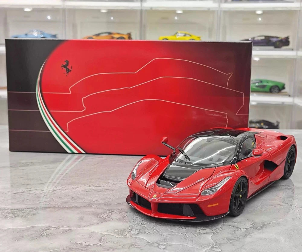 [BBR] 1:18 Ferrari 2013 LaFerrari Coupe Rosso Corsa Black Roof Model Car Die-Cast