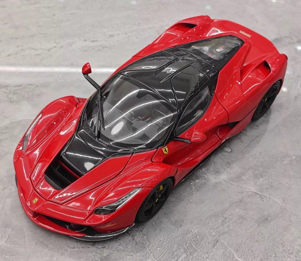 [BBR] 1:18 Ferrari 2013 LaFerrari Coupe Rosso Corsa Black Roof Model Car Die-Cast