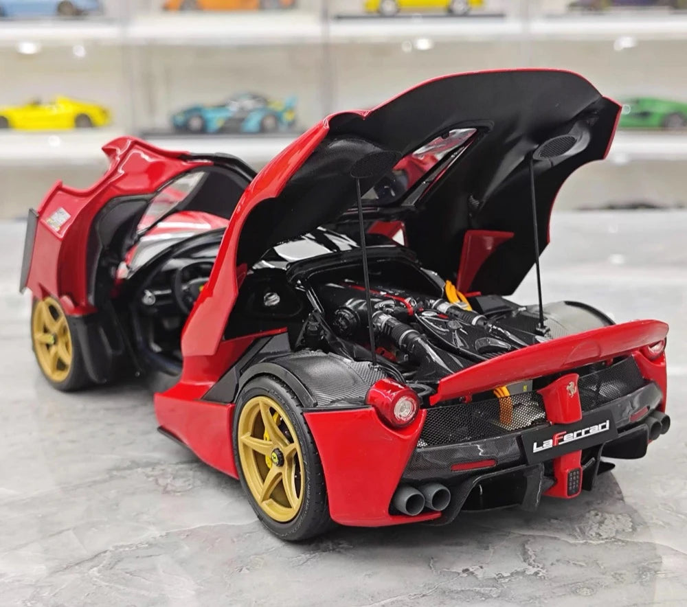 [BBR] 1:18 Ferrari 2013 LaFerrari Coupe Red Nero Carbon Roof Model Car Die-Cast