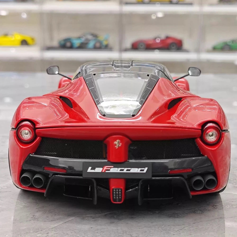[BBR] 1:18 Ferrari 2013 LaFerrari Coupe Red Nero Carbon Roof Model Car Die-Cast