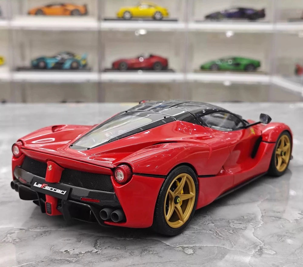 [BBR] 1:18 Ferrari 2013 LaFerrari Coupe Red Nero Carbon Roof Model Car Die-Cast
