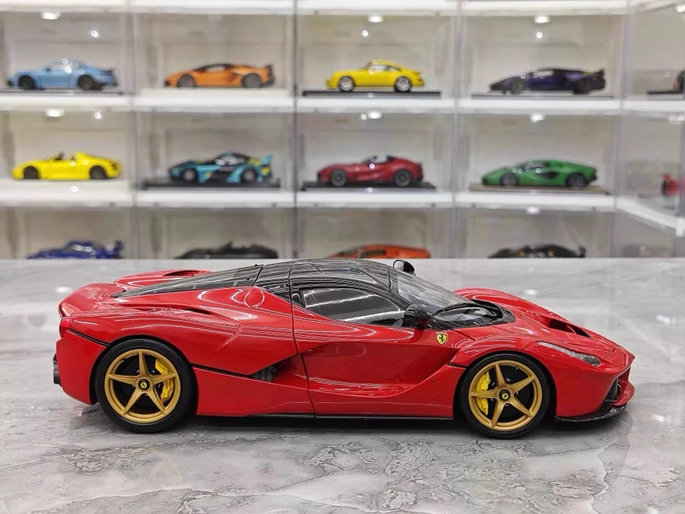 [BBR] 1:18 Ferrari 2013 LaFerrari Coupe Red Nero Carbon Roof Model Car Die-Cast