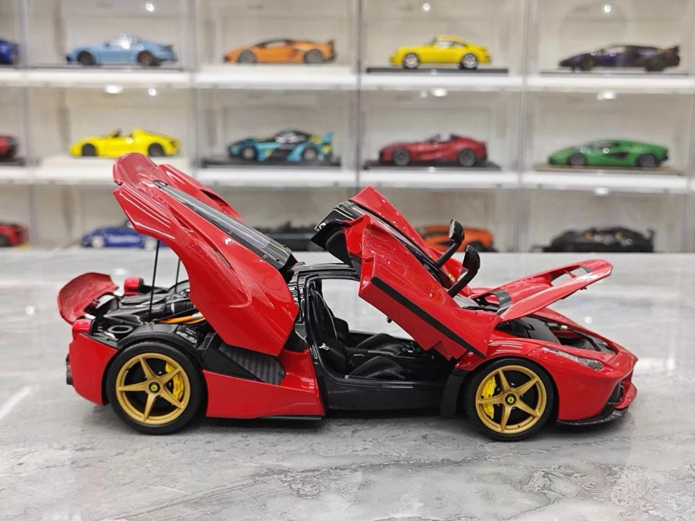 [BBR] 1:18 Ferrari 2013 LaFerrari Coupe Red Nero Carbon Roof Model Car Die-Cast