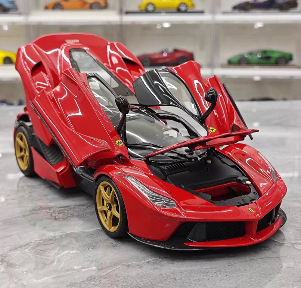 [BBR] 1:18 Ferrari 2013 LaFerrari Coupe Red Nero Carbon Roof Model Car Die-Cast