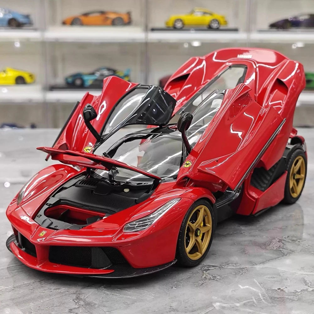 [BBR] 1:18 Ferrari 2013 LaFerrari Coupe Red Nero Carbon Roof Model Car Die-Cast