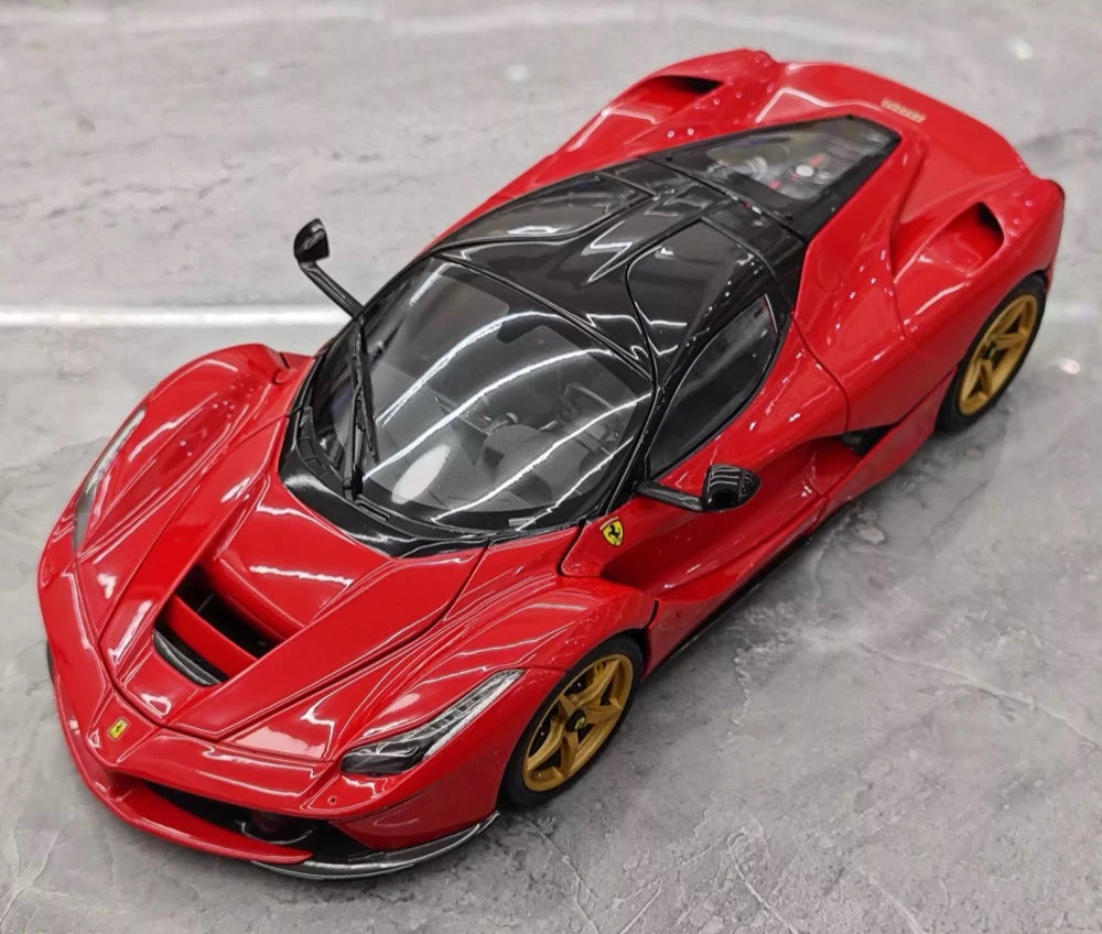 [BBR] 1:18 Ferrari 2013 LaFerrari Coupe Red Nero Carbon Roof Model Car Die-Cast