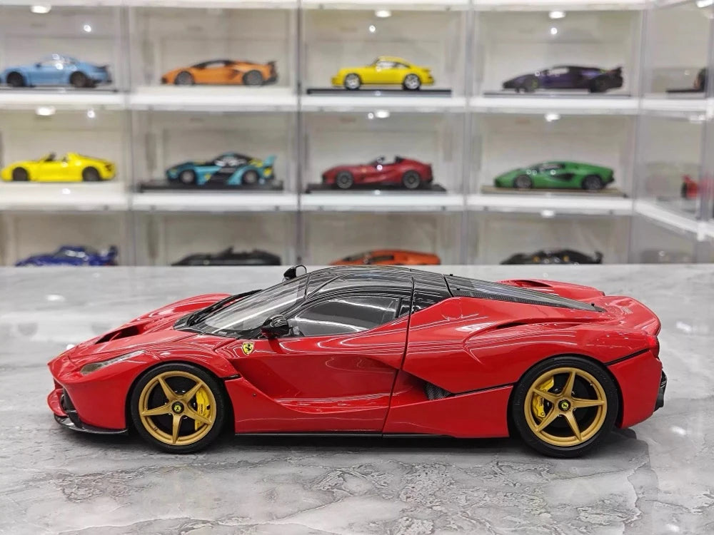 [BBR] 1:18 Ferrari 2013 LaFerrari Coupe Red Nero Carbon Roof Model Car Die-Cast