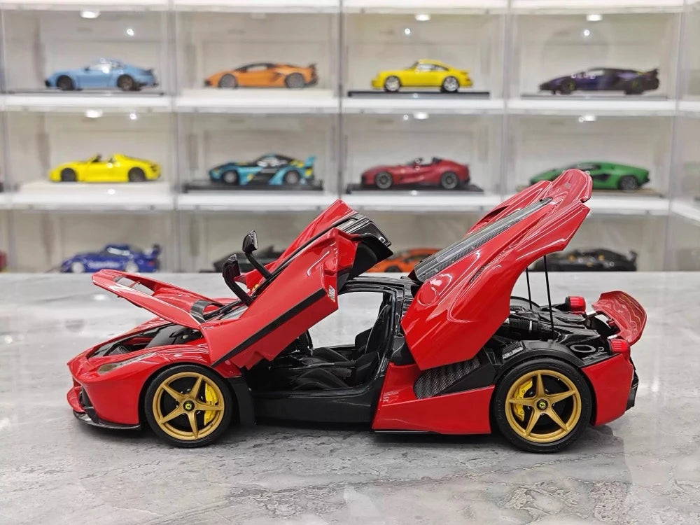 [BBR] 1:18 Ferrari 2013 LaFerrari Coupe Red Nero Carbon Roof Model Car Die-Cast