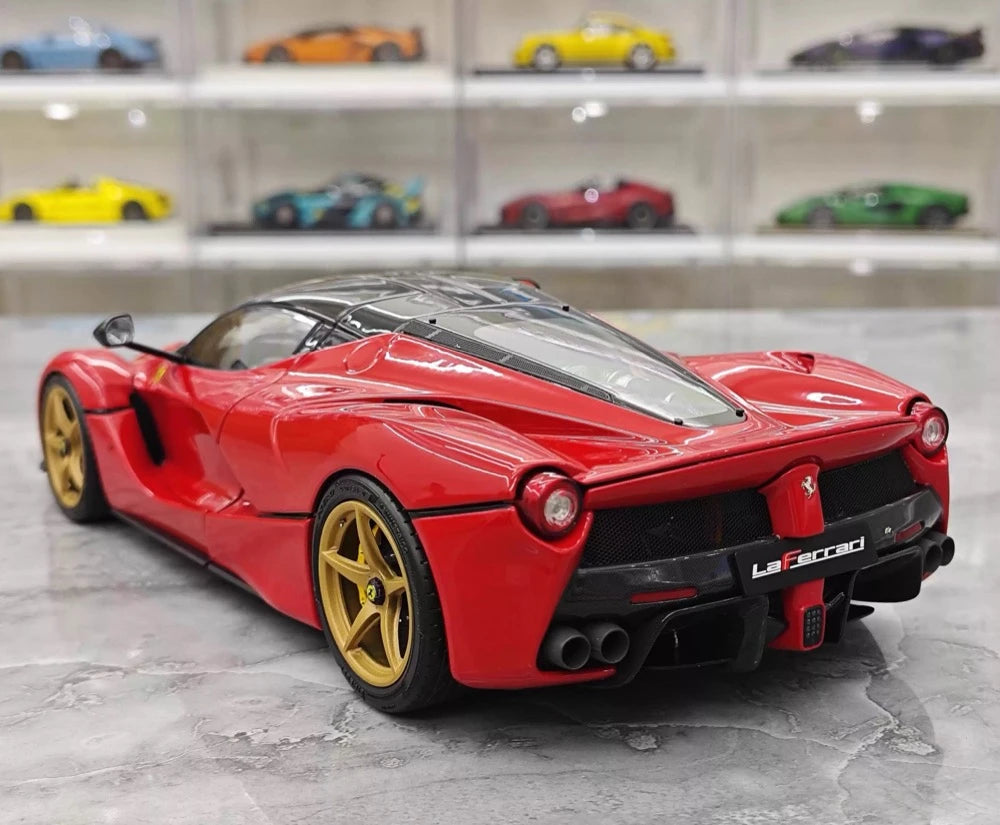 [BBR] 1:18 Ferrari 2013 LaFerrari Coupe Red Nero Carbon Roof Model Car Die-Cast