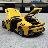 [BBR] 1:18 Ferrari 2015 F12 TDF gul modellbil Die-Cast