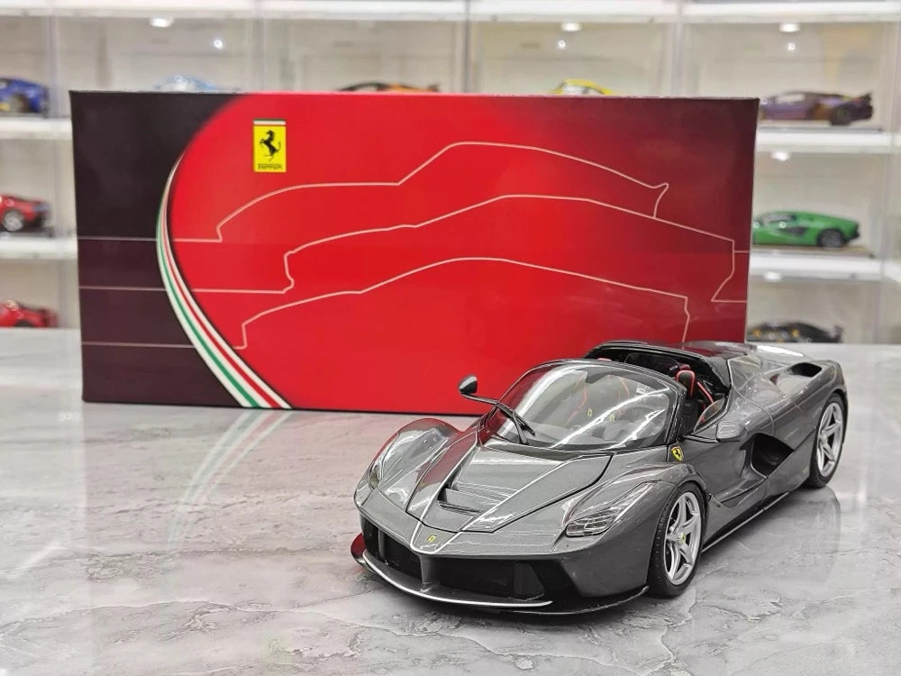 [BBR] 1:18 Ferrari 2016 LaFerrari Aperta Gray Model Car Die-Cast