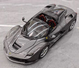 [BBR] 1:18 Ferrari 2016 LaFerrari Aperta grå modellbil Die-Cast