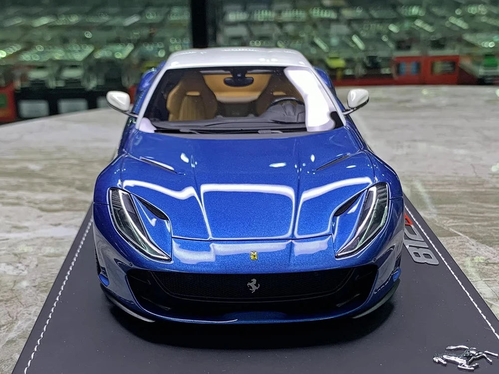 [BBR] 1:18 Ferrari 2017 812 Superfast Blue Model Car Die-Cast