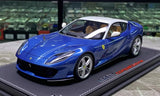 [BBR] 1:18 Ferrari 2017 812 Superfast blauw modelauto Die-Cast