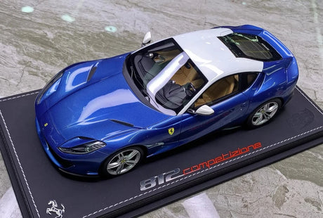 [BBR] 1:18 Ferrari 2017 812 Superfast blauw modelauto Die-Cast