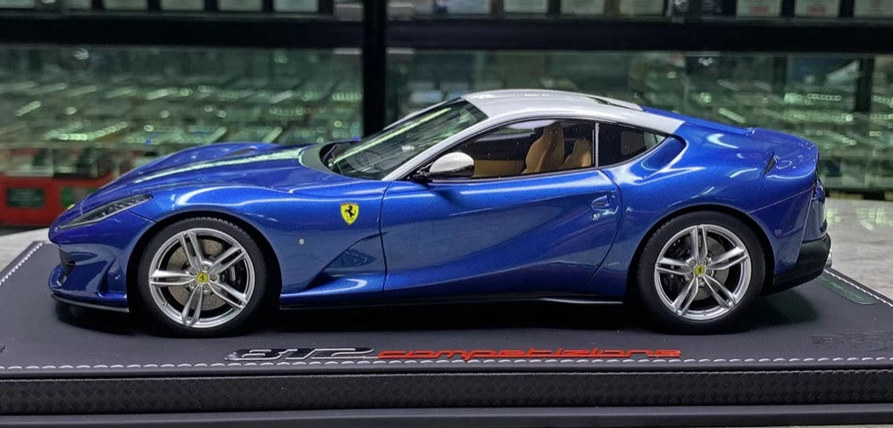 [BBR] 1:18 Ferrari 2017 812 Superfast Blue Model Car Die-Cast