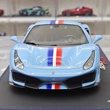 [BBR] 1:18 Ferrari 2019 488 Pista Coupe Azzurro La Plata-FR voiture miniature Resin
