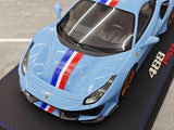 [BBR] 1:18 Ferrari 2019 488 Pista Coupe Azzurro La Plata-FR voiture miniature Resin