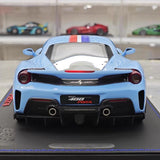 [BBR] 1:18 Ferrari 2019 488 Pista Coupe Azzurro La Plata-FR voiture miniature Resin