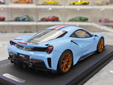 [BBR] 1:18 Ferrari 2019 488 Pista Coupe Azzurro La Plata-FR voiture miniature Resin