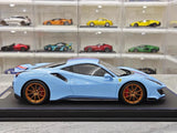 [BBR] 1:18 Ferrari 2019 488 Pista Coupe Azzurro La Plata-FR voiture miniature Resin