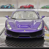 [BBR] 1:18 Ferrari 2019 488 Pista Coupe Purple Model Car Resin