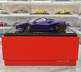 [BBR] 1:18 Ferrari 2019 488 Pista Coupe Purple Model Car Resin