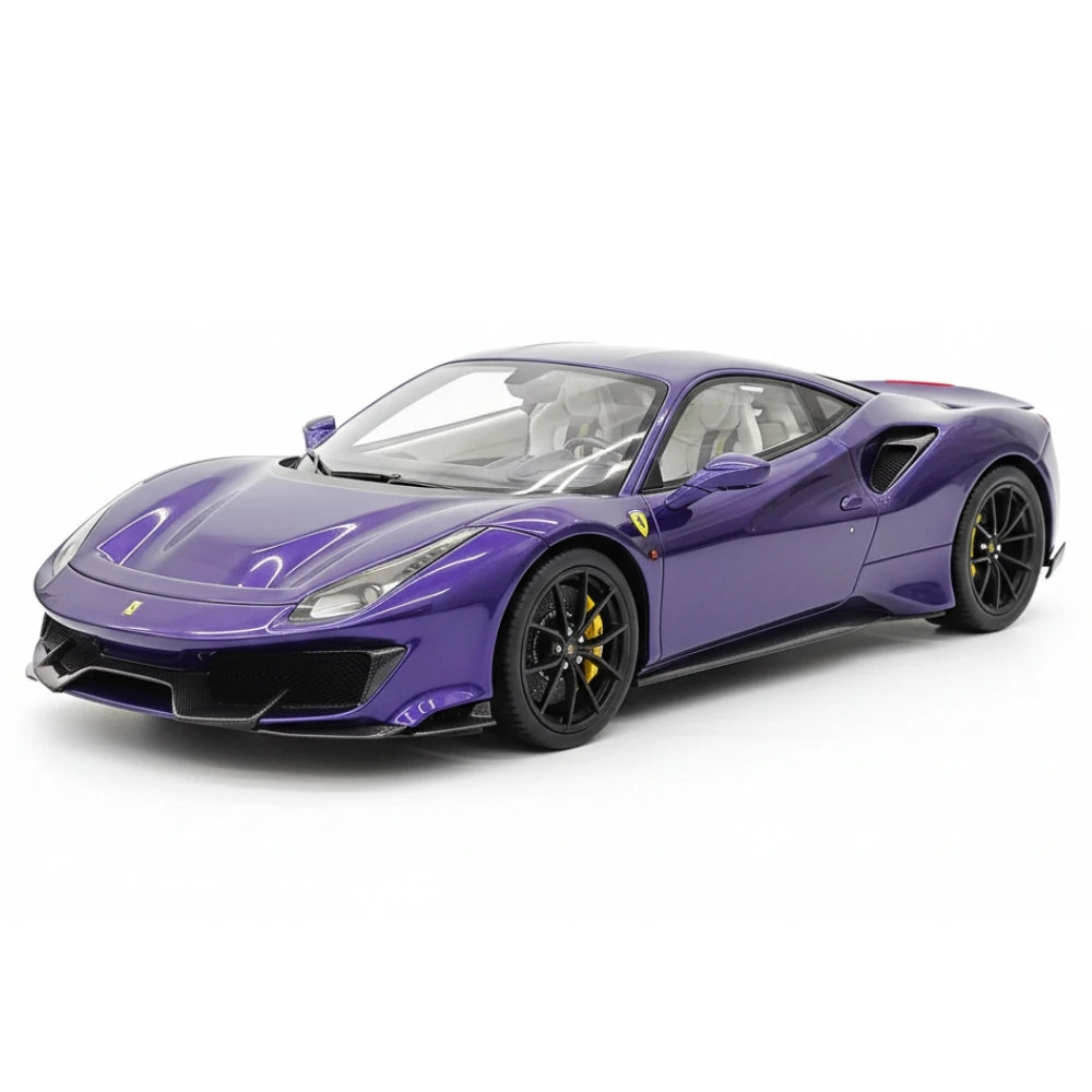 [BBR] 1:18 Ferrari 2019 488 Pista Coupe Purple Model Car Resin
