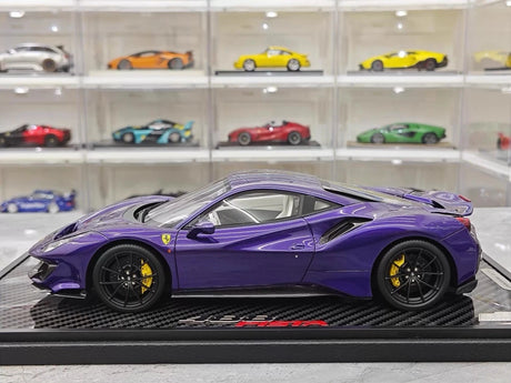 [BBR] 1:18 Ferrari 2019 488 Pista Coupe Purple Model Car Resin