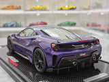 [BBR] 1:18 Ferrari 2019 488 Pista Coupe Purple Model Car Resin