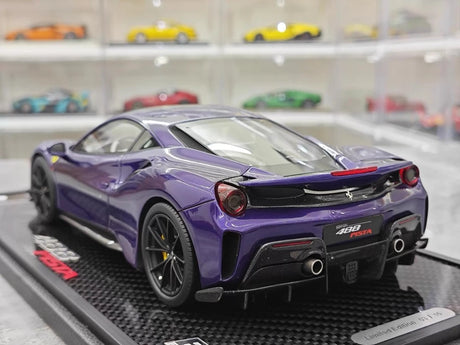 [BBR] 1:18 Ferrari 2019 488 Pista Coupe Purple Model Car Resin