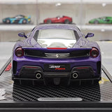 [BBR] 1:18 Ferrari 2019 488 Pista Coupe Purple Model Car Resin