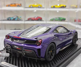 [BBR] 1:18 Ferrari 2019 488 Pista Coupe Purple Model Car Resin